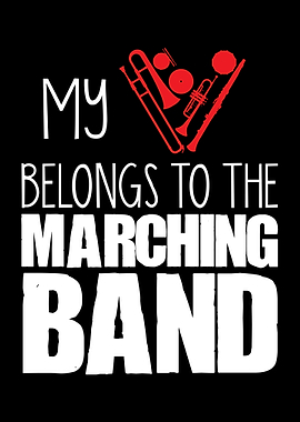 Marching Band Heart Saying