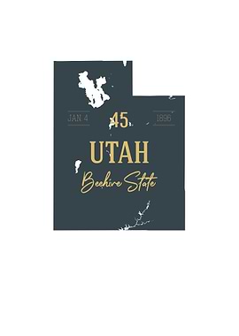Utah State Map USA