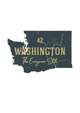 Washington State Map USA