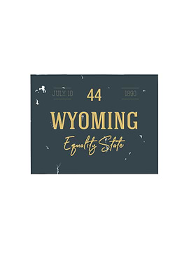 Wyoming State Map USA