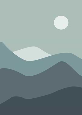 Layered mountain art