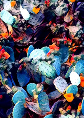 Flowers in Spky Cactus