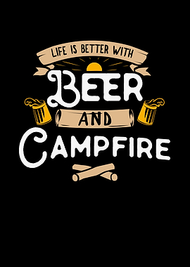 Camping and Campfire