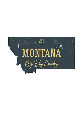 Montana State Map USA