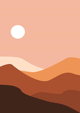 mountain landscape art