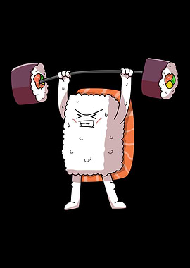 Sushi Weightlifting Sports