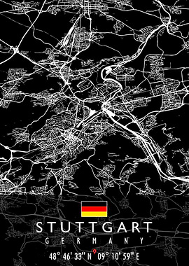STUTTGART MAP GERMANY