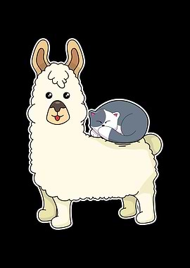 Llama Cat Alpaca Kitten