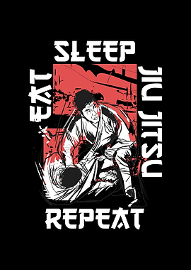 Eat Sleep JiuJitsu Repeat