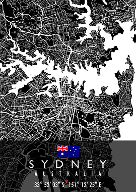 SYDNEY MAP AUSTRALIA