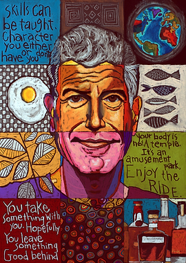 Anthony Bourdain Collage