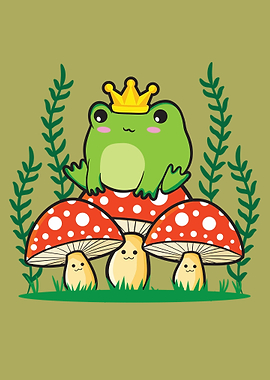 Cottagecore Aesthetic Frog