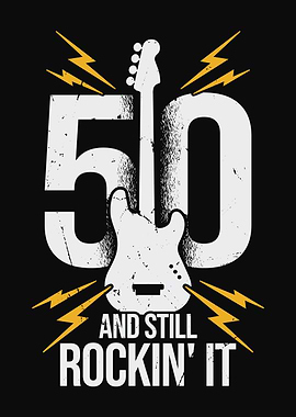 50 Birthday Guitarist