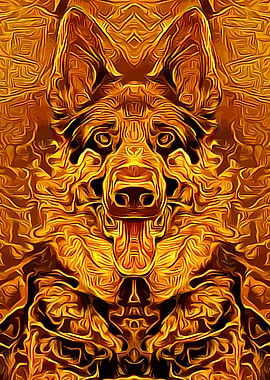 German Shepherd Golden