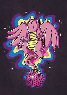 Cute D2o Dice Dragon