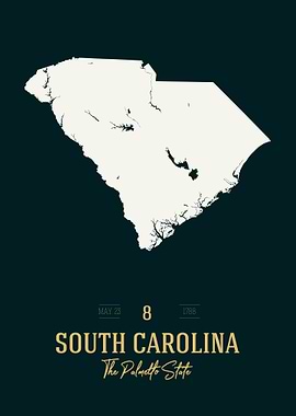 South Carolina State Map