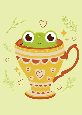 Cottagecore Aesthetic Frog