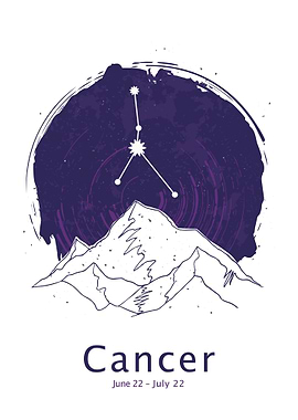 Cancer zodiac sign night