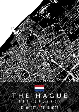 THE HAGUE MAP NETHERLANDS