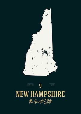 New Hampshire State Map