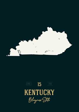 Kentucky State Map USA