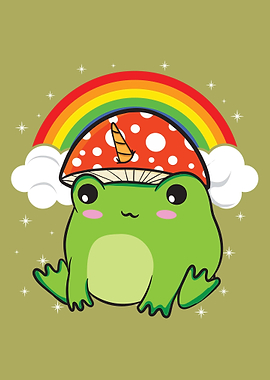 Cottagecore Aesthetic Frog