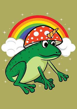 Cottagecore Aesthetic Frog