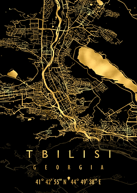 TBILISI MAP GEORGIA