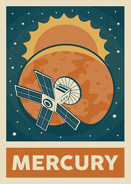 Mercury retro poster