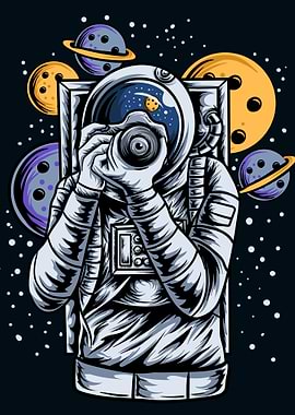 astronaut take picture