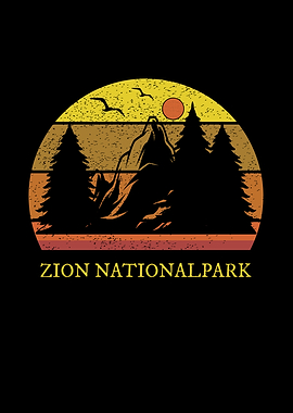 Zion National Park Retro
