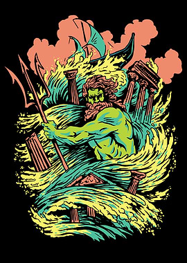 Poseidon waves mythology