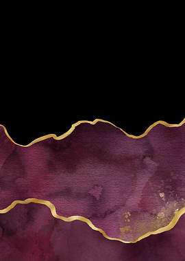 Burgundy Painted Agate 03