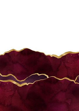 Burgundy Painted Agate 07