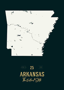 Arkansas State Map USA