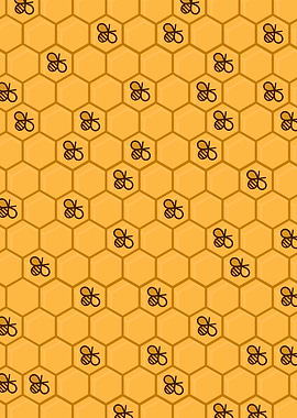 Honeycomb Bee Pattern