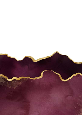 Burgundy Painted Agate 06