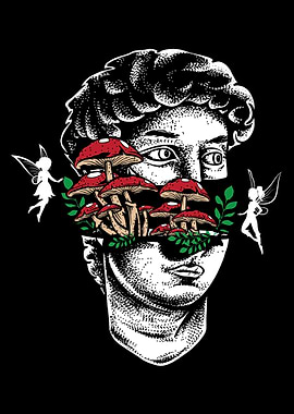 Cottagecore David Statue