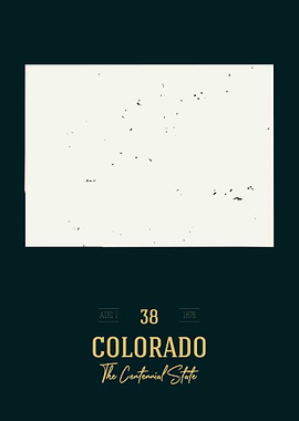 Colorado State Map USA