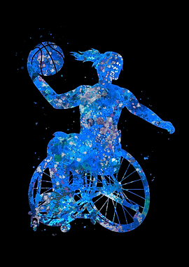 Wheelchair Basketball Girl