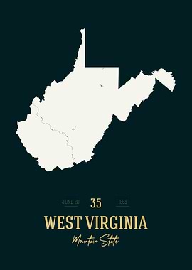 West Virginia State Map