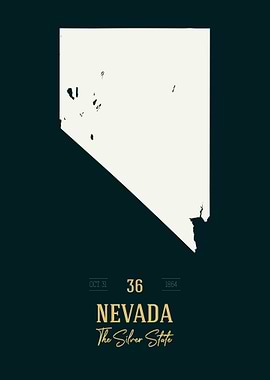 Nevada State Map USA