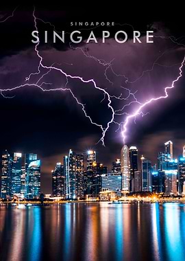 Singapore Sky night