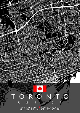 TORONTO MAP CANADA