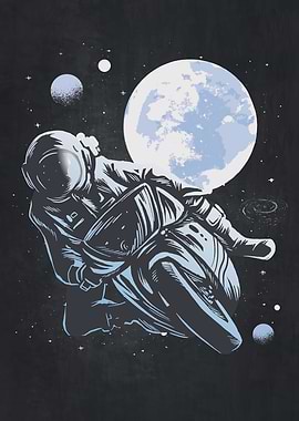 Astronaut Motorbiker