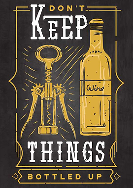 Funny Wine Poster