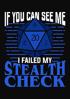 Stealth Check D20 Design