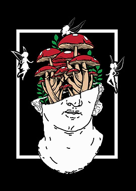 Cottagecore David Statue