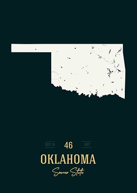 Oklahoma State Map USA