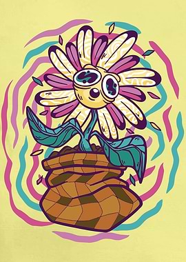 Trippy Sunflower